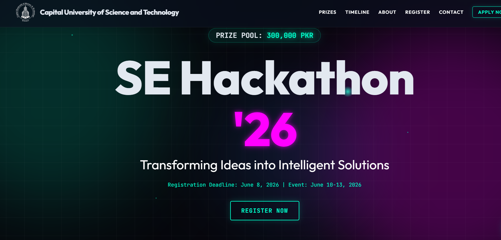 SE Hackathon '26 — Transforming Ideas into Intelligent Solutions